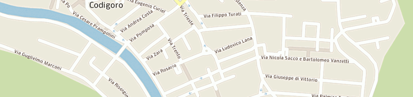 Mappa della impresa arci uisp ferrara ufficio di codigoro a CODIGORO