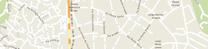Mappa della impresa tomi serafino a VITERBO