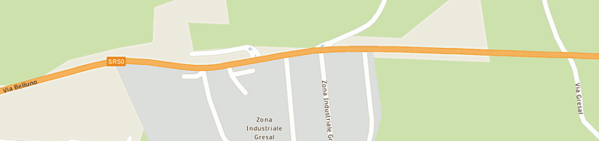 Mappa della impresa nordauto a SEDICO