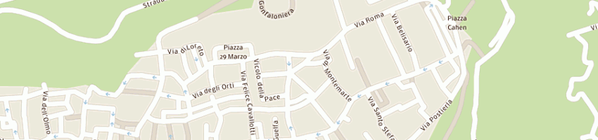 Mappa della impresa croce rossa italiana a ORVIETO