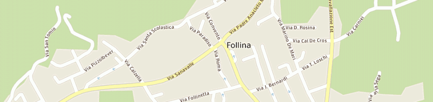Mappa della impresa banca popolare friuladria spa a FOLLINA