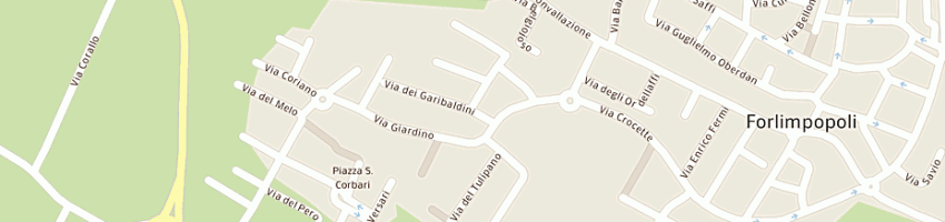 Mappa della impresa malandri oscar a FORLIMPOPOLI