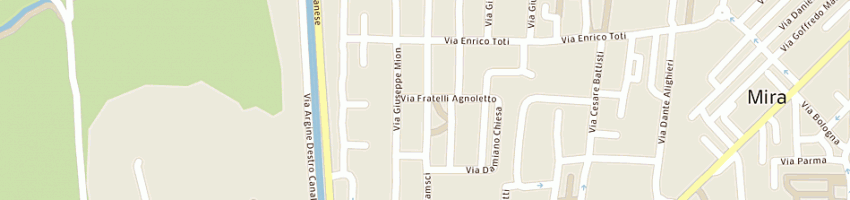 Mappa della impresa panificio moro carlo di moro fabio e c snc a MIRA