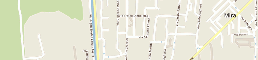 Mappa della impresa bareato sandro a MIRA
