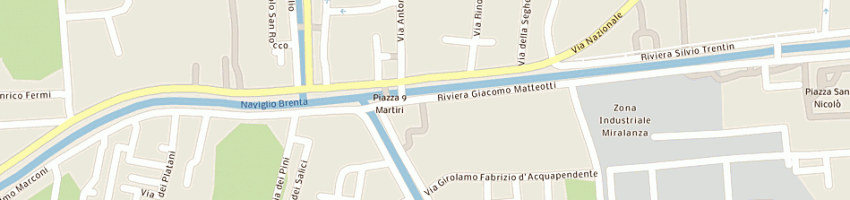 Mappa della impresa regione del veneto a MIRA