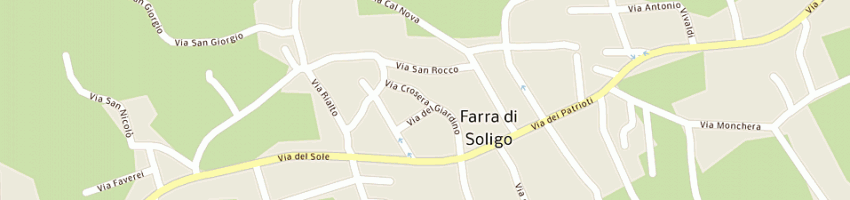 Mappa della impresa macelleria canel di ronfini g e c (snc) a FARRA DI SOLIGO