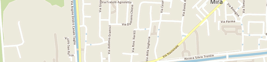 Mappa della impresa carraro dante srl a MIRA