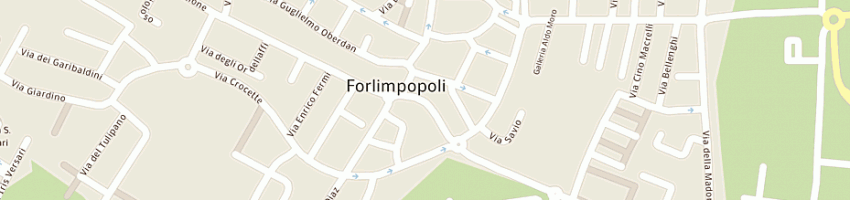 Mappa della impresa tappezzeria rm di rossi maurizio a FORLIMPOPOLI