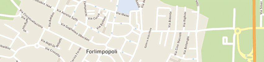 Mappa della impresa calzature monti di mingozzi mariabernarda a FORLIMPOPOLI