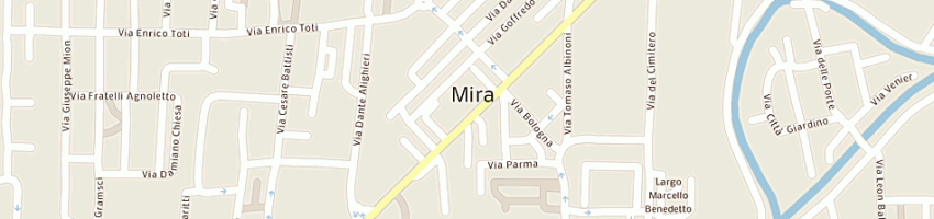 Mappa della impresa meneghini associati snc a MIRA