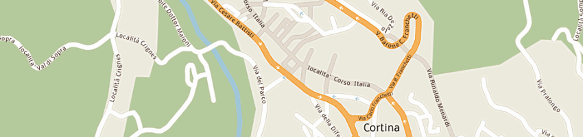 Mappa della impresa pizzeria da pino a CORTINA D AMPEZZO