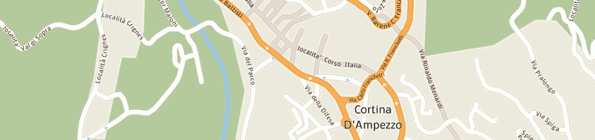 Mappa della impresa smr majoni srl a CORTINA D AMPEZZO