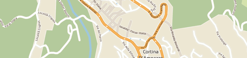 Mappa della impresa unicredit banca spa a CORTINA D AMPEZZO