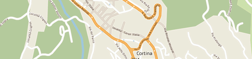 Mappa della impresa la cooperativa di cortina - soccoop a CORTINA D AMPEZZO