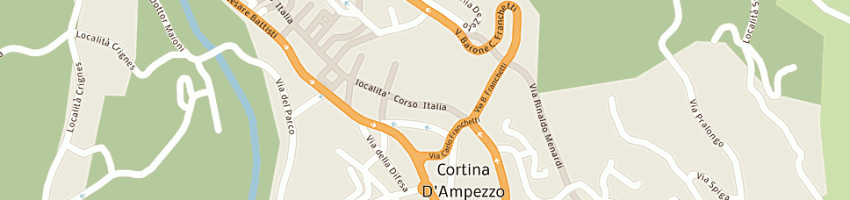 Mappa della impresa albergo concordia parc hotel a CORTINA D AMPEZZO