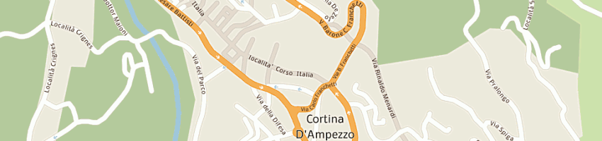 Mappa della impresa banca di trento e bolzano a CORTINA D AMPEZZO