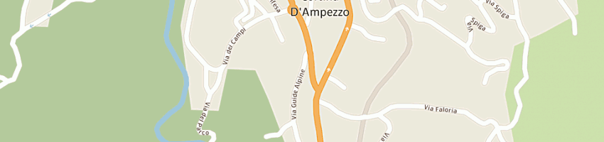 Mappa della impresa studio tecnico de paris geom gilberto a CORTINA D AMPEZZO