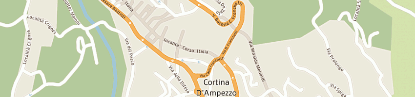 Mappa della impresa capuzzo tommasini e associati a CORTINA D AMPEZZO
