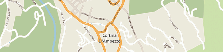 Mappa della impresa bonoldi iginio a CORTINA D AMPEZZO
