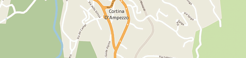 Mappa della impresa hotel panda sas di zardini maria luisa e figli a CORTINA D AMPEZZO