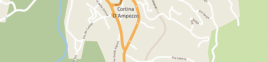Mappa della impresa birreria pedavena snc di rezzadore stefano e c a CORTINA D AMPEZZO