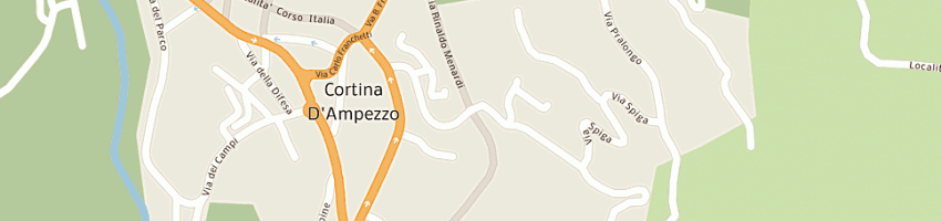 Mappa della impresa adriatica costruzioni (srl) a CORTINA D AMPEZZO