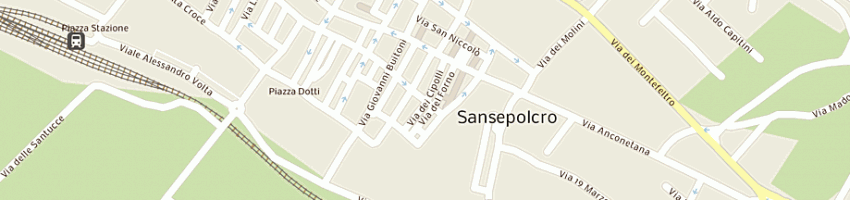 Mappa della impresa burchini daniela a SANSEPOLCRO