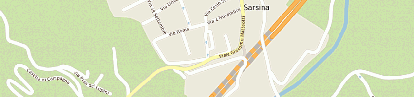 Mappa della impresa giorgi giorgio e c snc a SARSINA