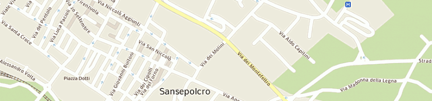 Mappa della impresa inprodi - inghirami produzione distribuzione spa show room a SANSEPOLCRO