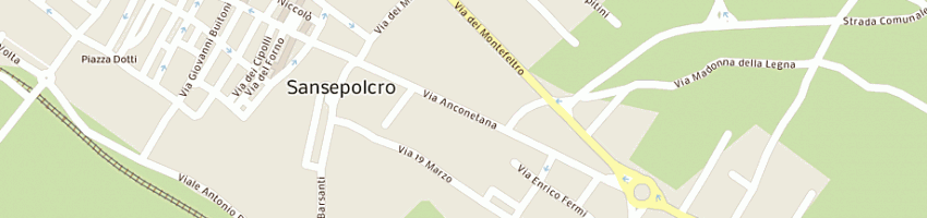 Mappa della impresa autofficina gentile snc di gentile r e abbatantuono t a SANSEPOLCRO
