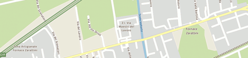 Mappa della impresa scuola materna fornace zarattini a RAVENNA