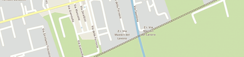 Mappa della impresa icas ingrosso carta affini e spaghi (srl) a RAVENNA