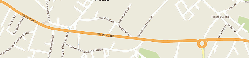 Mappa della impresa cassa rurale ed artigiana di treviso a PAESE