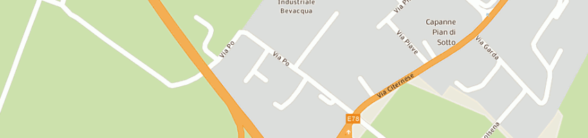 Mappa della impresa greentech srl a SAN GIUSTINO