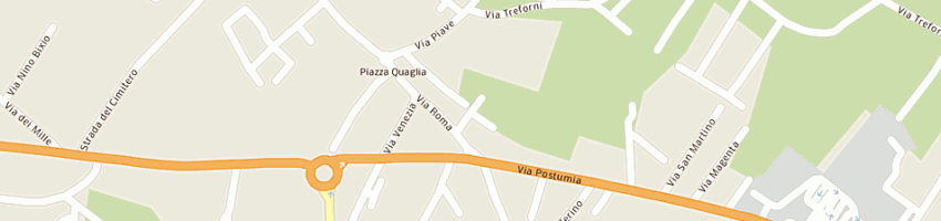 Mappa della impresa dalla costa srl a TREVISO