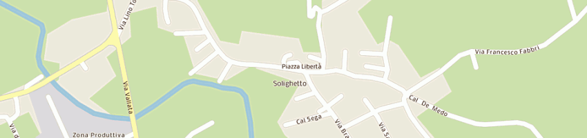 Mappa della impresa parrocchia di solighetto a PIEVE DI SOLIGO