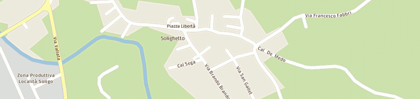 Mappa della impresa gm costruzioni edili di bernardi michela e c sas a PIEVE DI SOLIGO