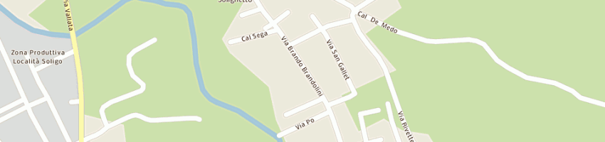 Mappa della impresa ambulatorio veterinario canova di giacomini alessandro a PIEVE DI SOLIGO