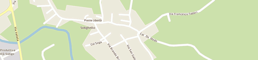Mappa della impresa scuola materna monumento ai caduti a PIEVE DI SOLIGO
