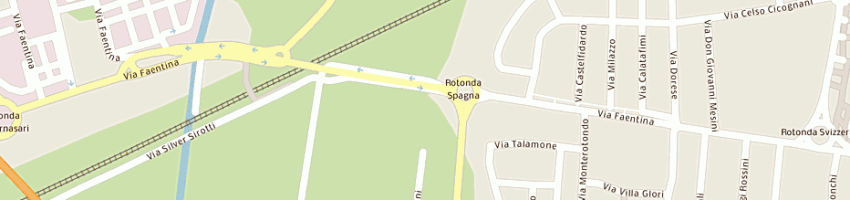 Mappa della impresa ristorante pizzeria villantica a RAVENNA