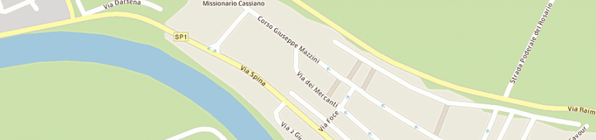 Mappa della impresa luciani a COMACCHIO