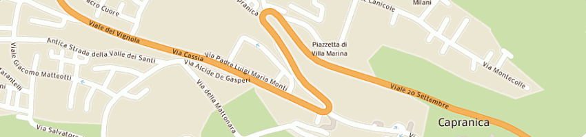 Mappa della impresa le curve sas di mastropietro sabina a CAPRANICA