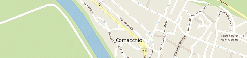 Mappa della impresa comune di comacchio a COMACCHIO
