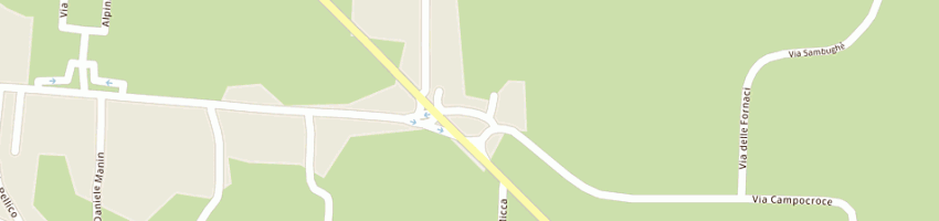 Mappa della impresa barbazza gino a ZERO BRANCO