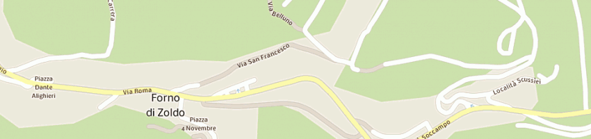 Mappa della impresa cettiga srl a FORNO DI ZOLDO
