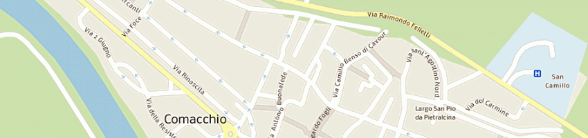 Mappa della impresa bar cristallo a COMACCHIO
