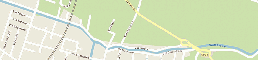 Mappa della impresa toniolo giancarlo a MIRA