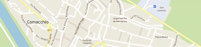 Mappa della impresa luciani renzo a COMACCHIO