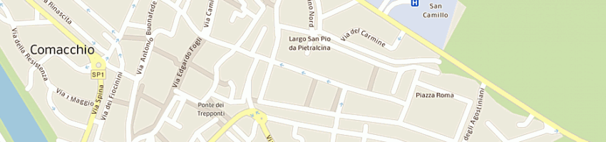 Mappa della impresa edil scivolo di cavallari pietro carlo e c snc a COMACCHIO