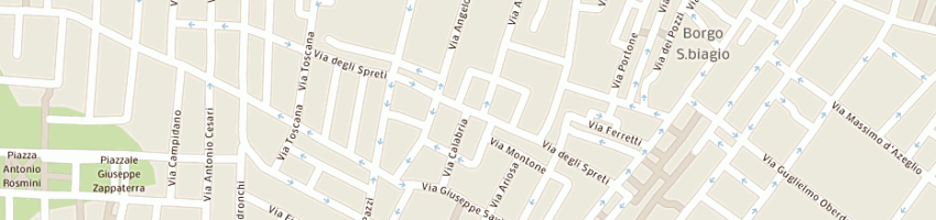 Mappa della impresa bar del liscio a RAVENNA
